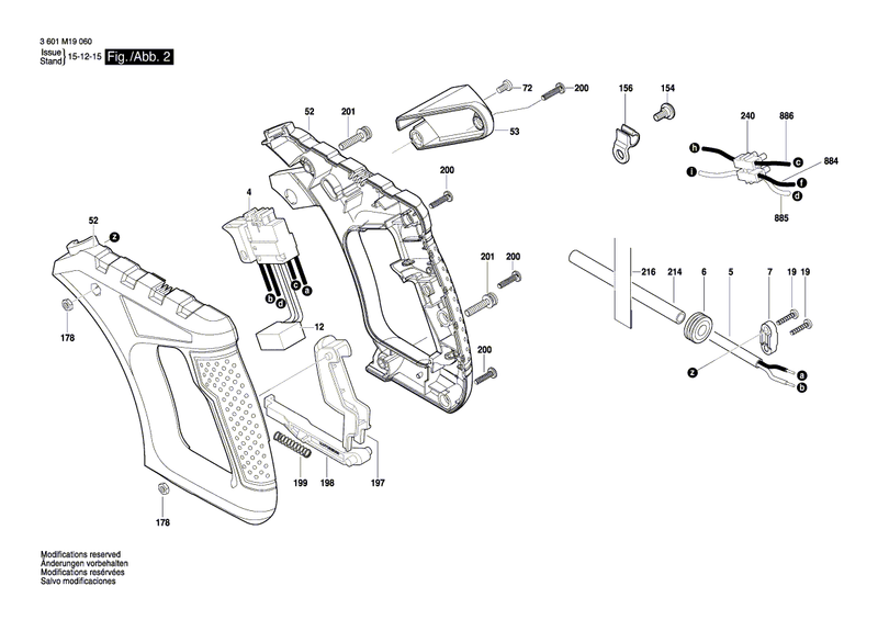 New Genuine Bosch 1609B02420 Connecting Wire