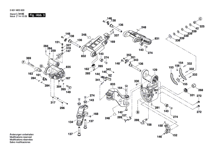 New Genuine Bosch 1609B02431 Cover unit