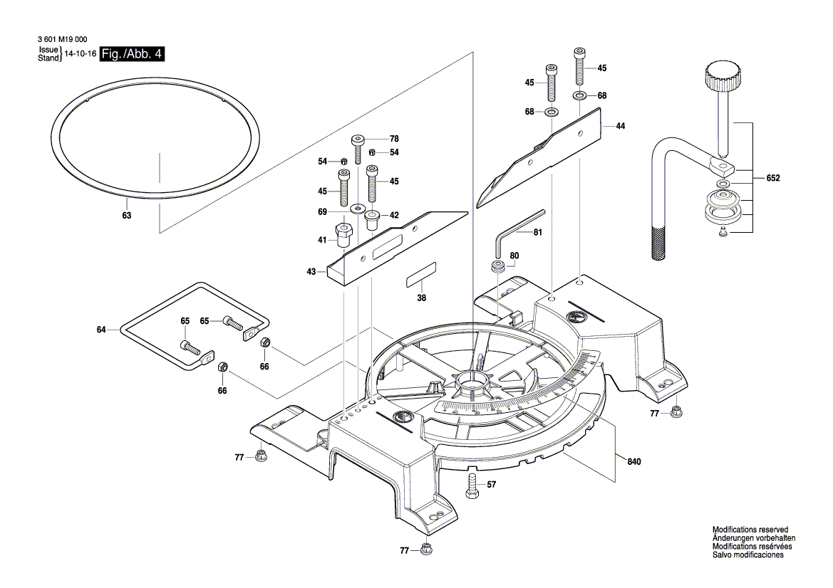 New Genuine Bosch 1609B02471 Yoke
