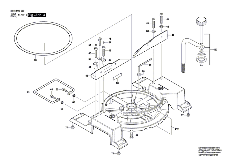 New Genuine Bosch 1609B02471 Yoke