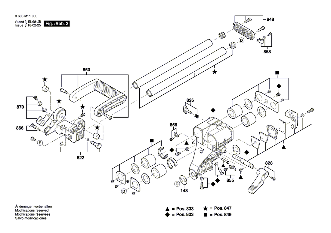 New Genuine Bosch 1609B02701 Table