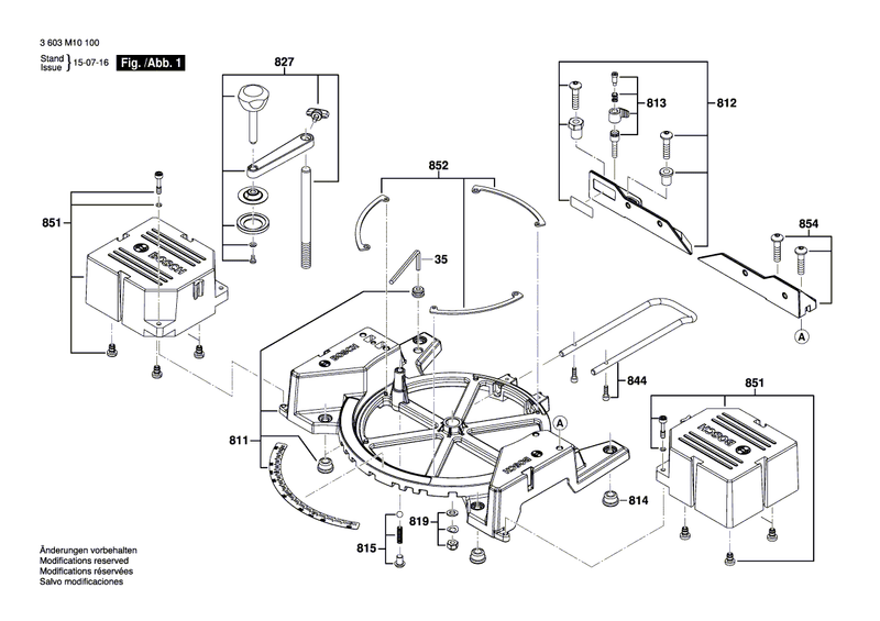 New Genuine Bosch 1609B02734 Base Unit
