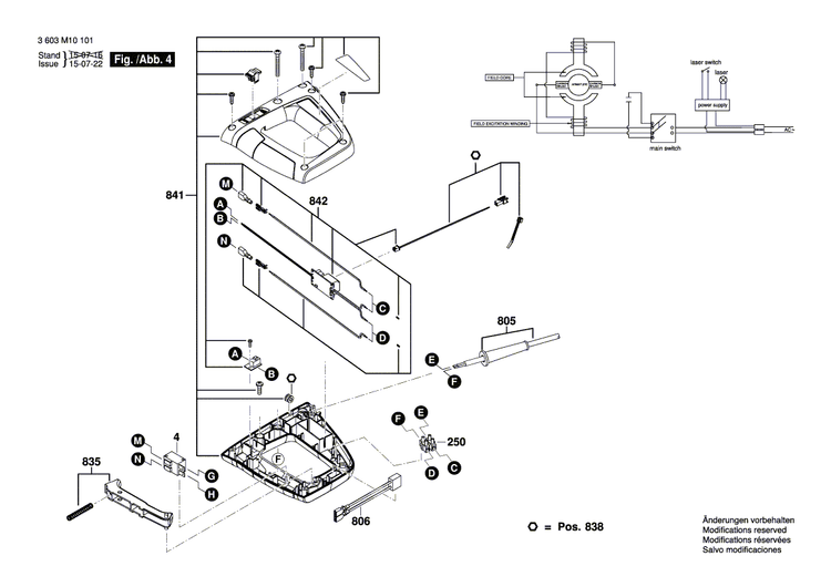 New Genuine Bosch 1609B02760 Profile Strut