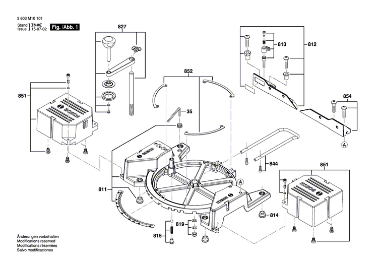 New Genuine Bosch 1609B02761 Profile Strut