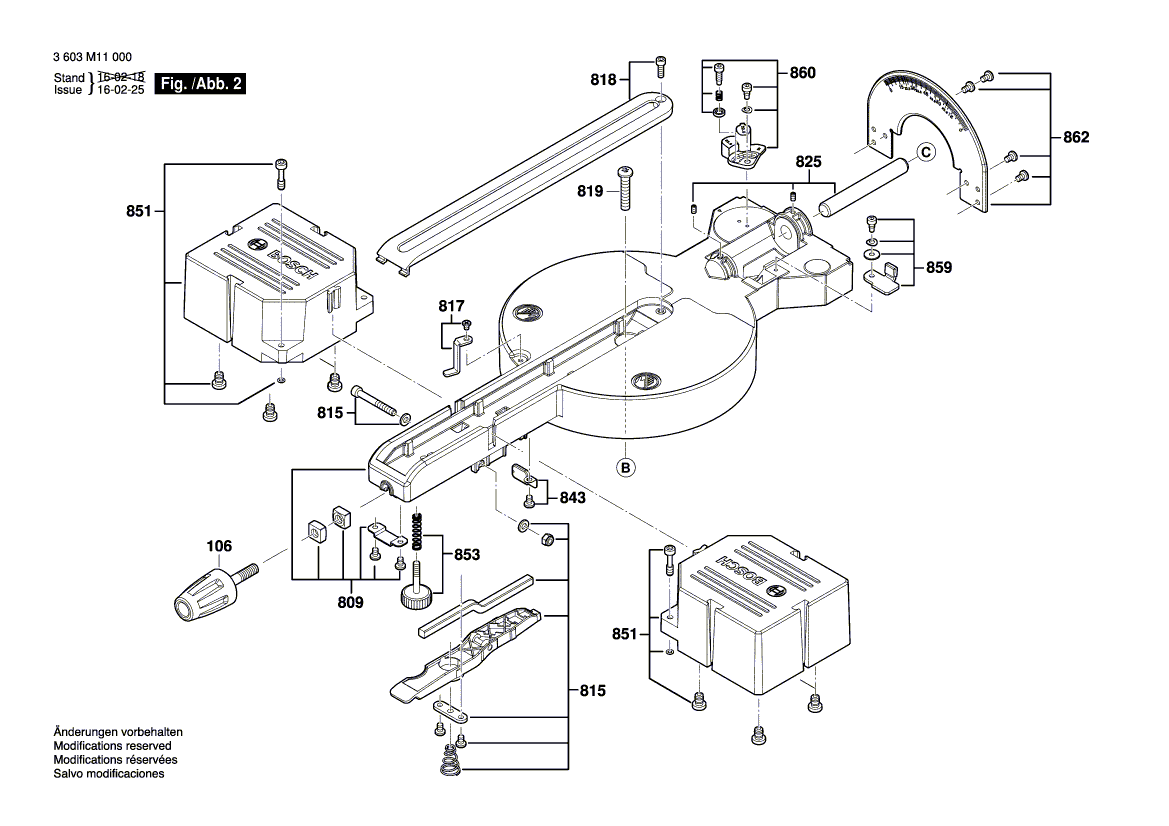 New Genuine Bosch 1609B02780 Locking Lever