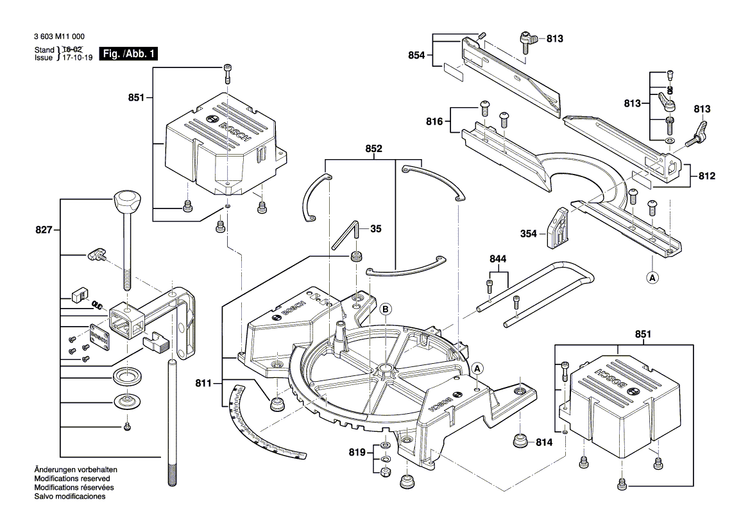 New Genuine Bosch 1609B02792 Plate