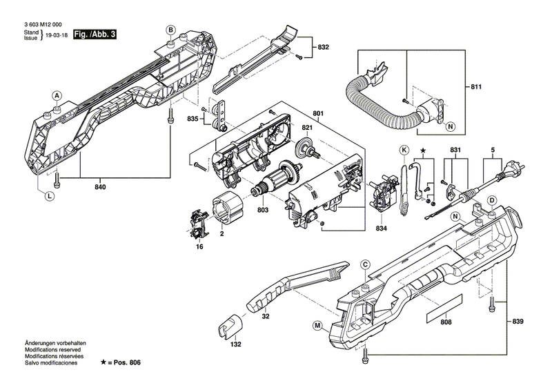 New Genuine Bosch 1609B02836 Guide Tube