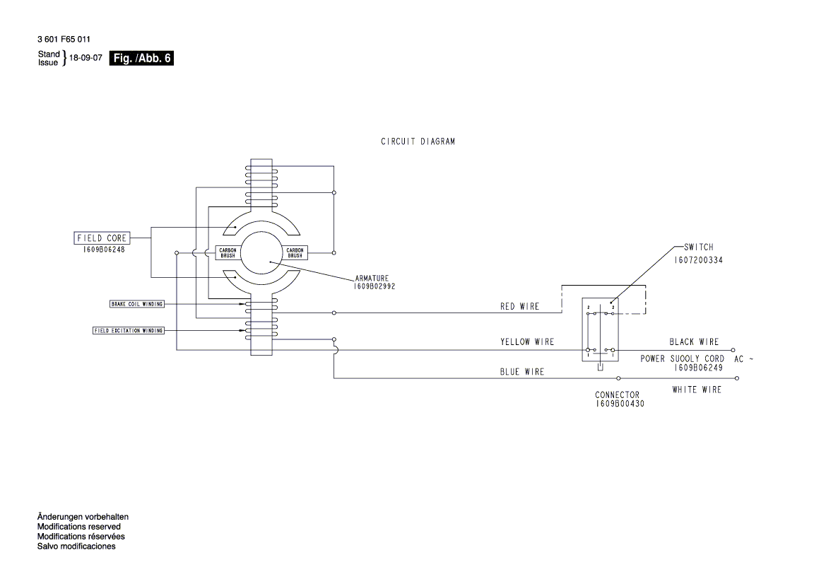 New Genuine Bosch 1609B02959 Armature