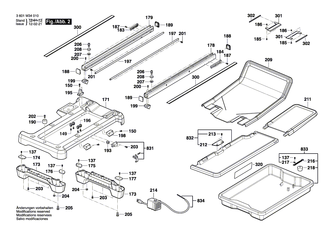 New Genuine Bosch 1609B03072 Slide Stop