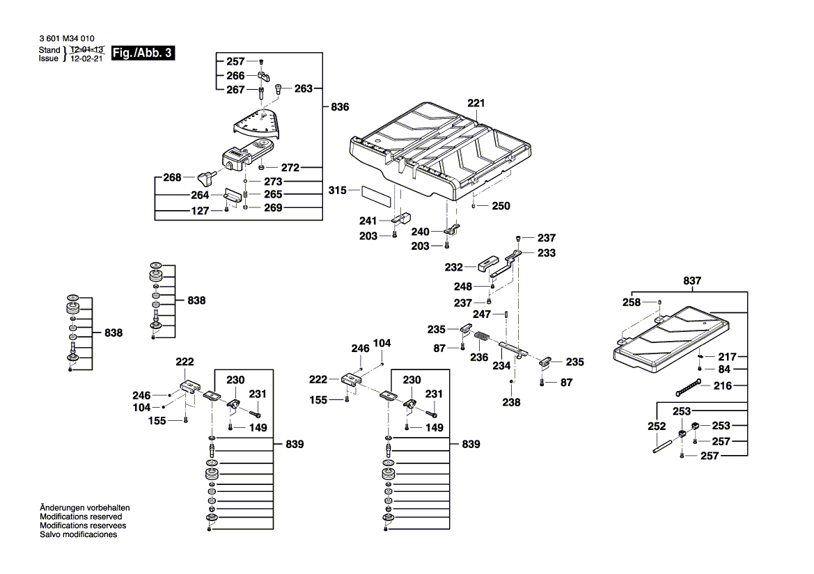 New Genuine Bosch 1609B03072 Slide Stop