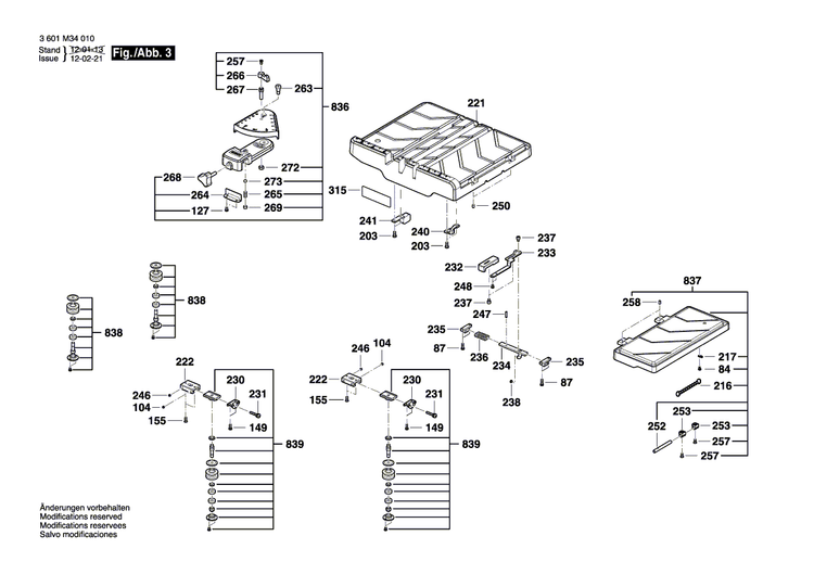 New Genuine Bosch 1609B03072 Slide Stop