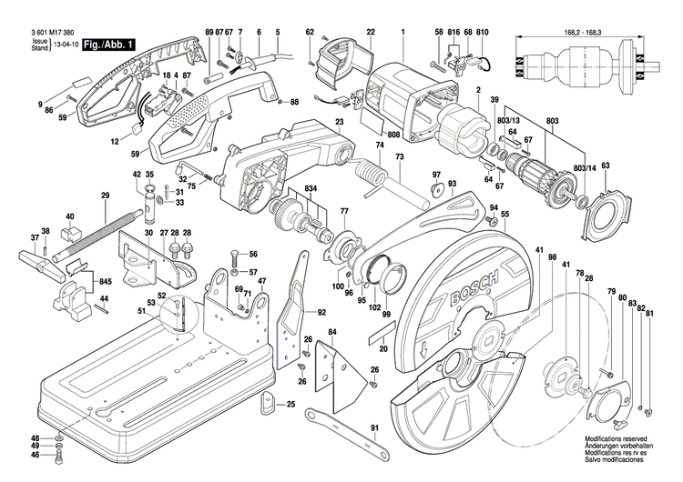 New Genuine Bosch 1609B03500 Base