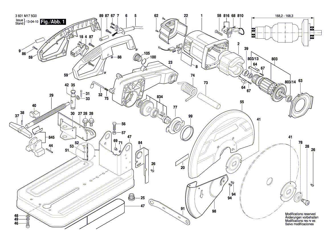 New Genuine Bosch 1609B03502 Supporting foot