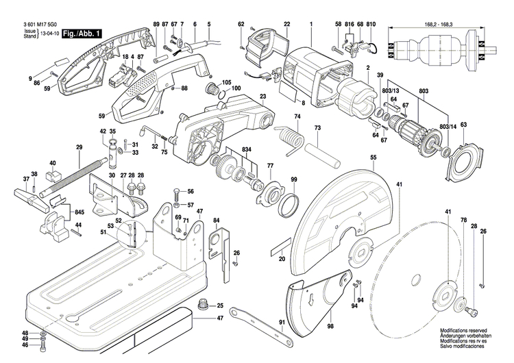 New Genuine Bosch 1609B03532 Stop Bracket