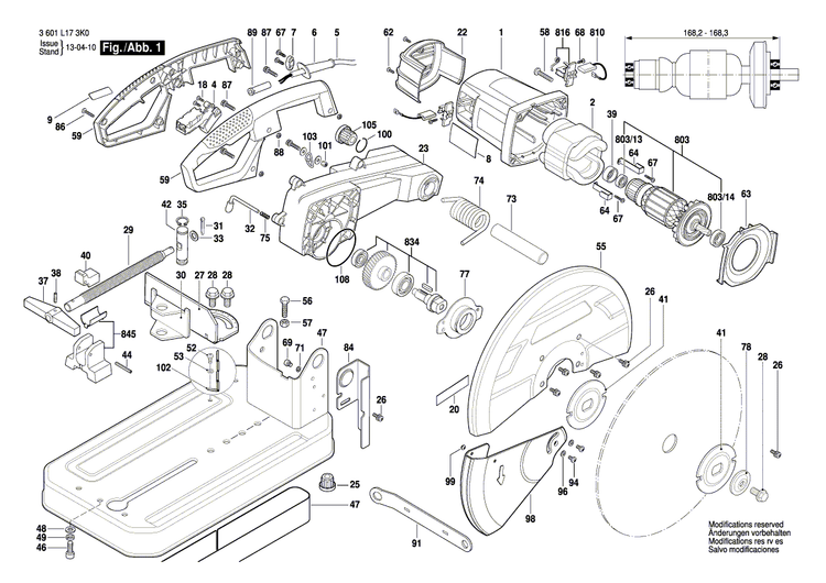 New Genuine Bosch 1609B03566 Armature