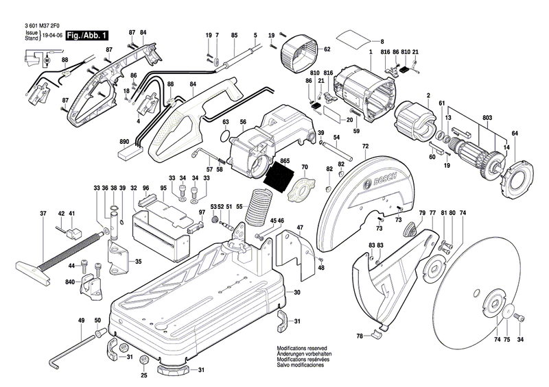 New Genuine Bosch 1609B03605 Protective Guard
