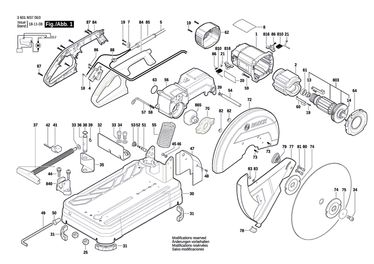 New Genuine Bosch 1609B03667 Stop Bracket