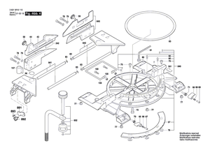 New Genuine Bosch 1609B03712 Mitre Fence