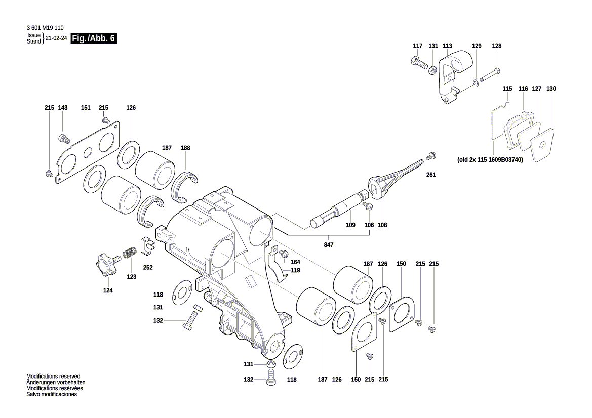 New Genuine Bosch 1609B03712 Mitre Fence
