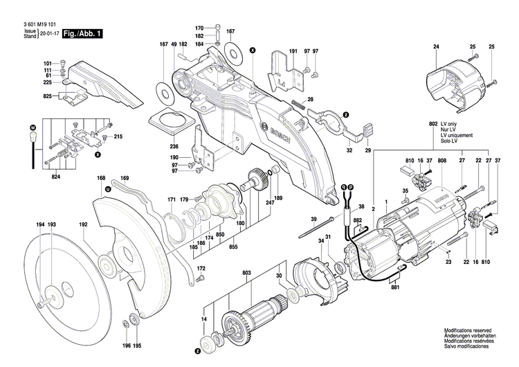 New Genuine Bosch 1609B03742 Adjusting bolt