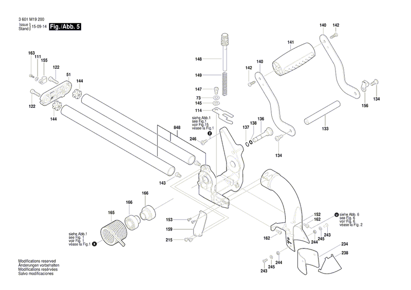 New Genuine Bosch 1609B03745 Handle Plate