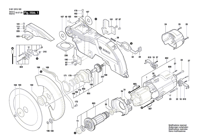 New Genuine Bosch 1609B03750 Dust Extraction