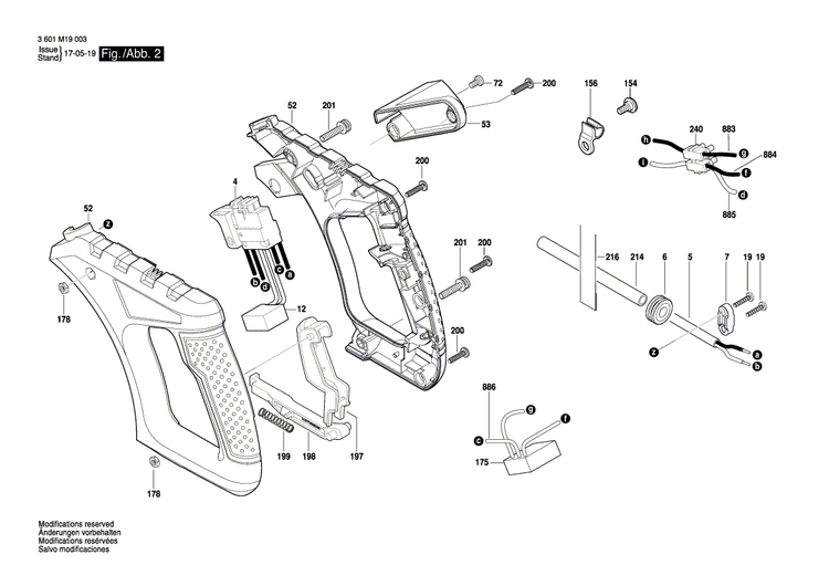 New Genuine Bosch 1609B03767 Detent Pin