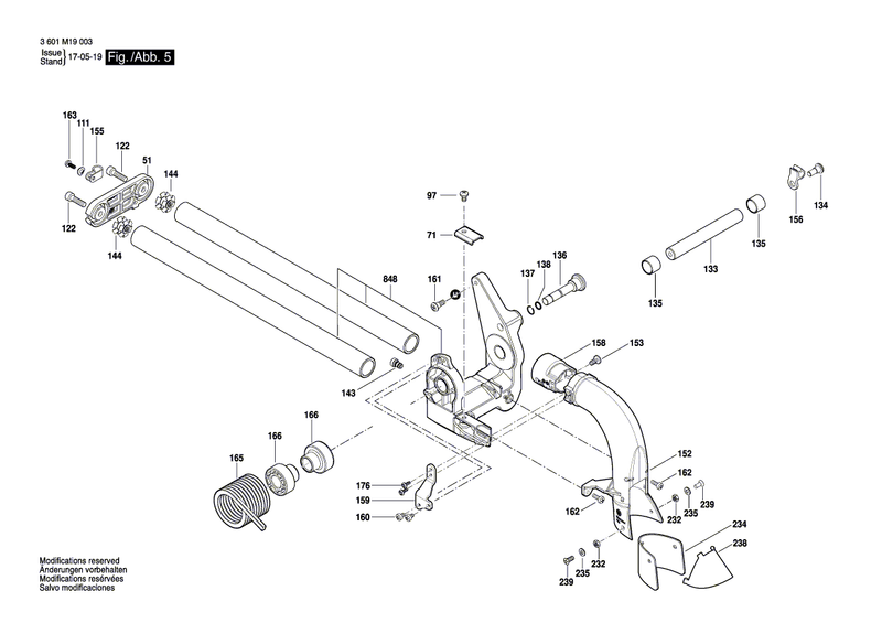 New Genuine Bosch 1609B03776 Stop bolt