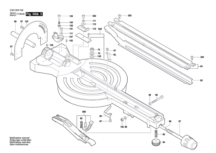 New Genuine Bosch 1609B03779 Shoulder Screw