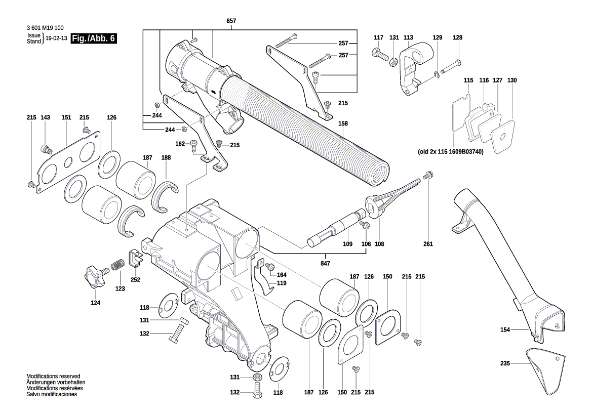 New Genuine Bosch 1609B03779 Shoulder Screw