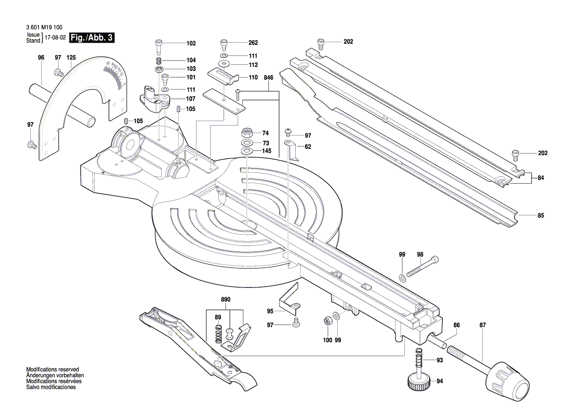 New Genuine Bosch 1609B04015 Arm