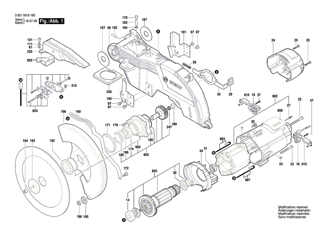 New Genuine Bosch 1609B04029 Trigger