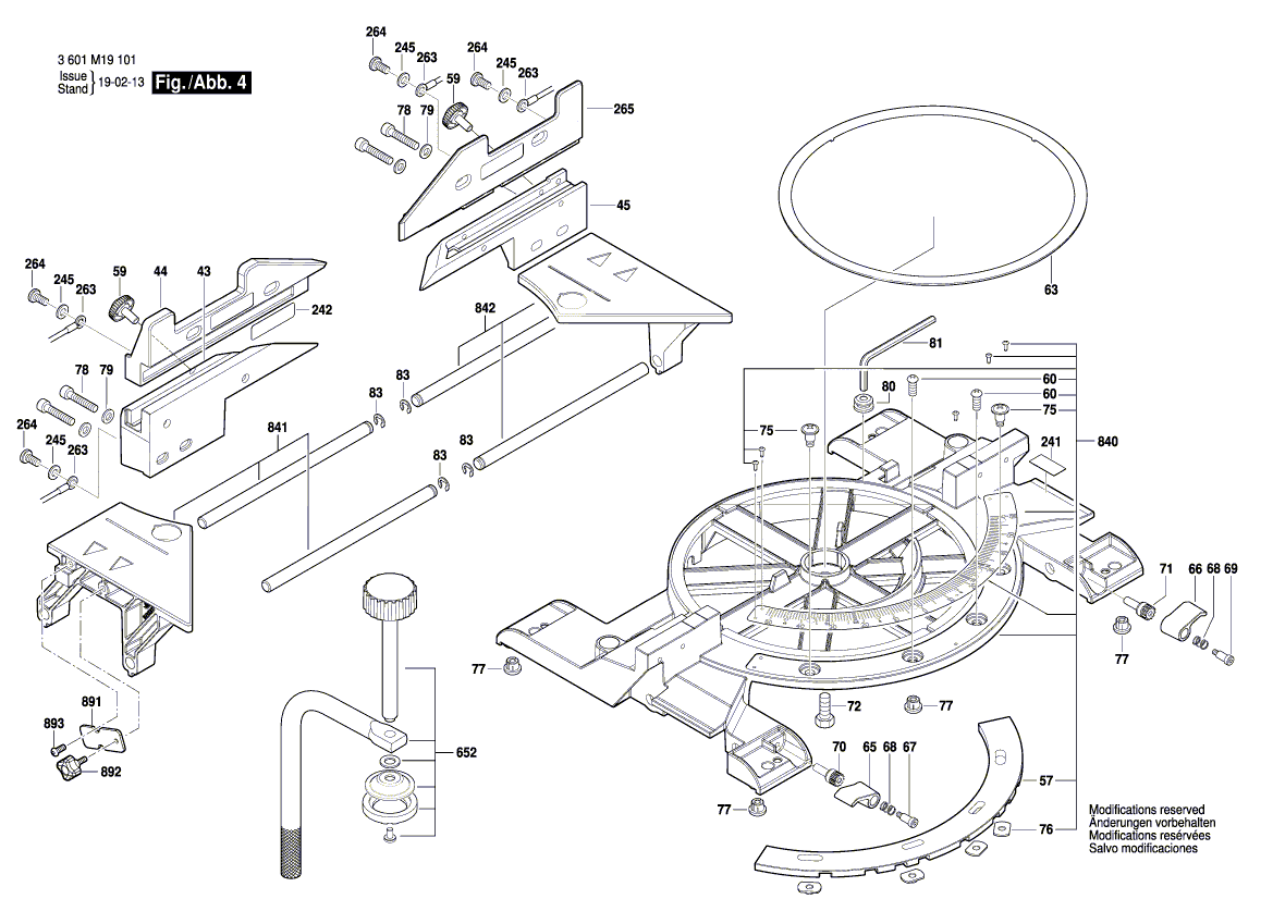 New Genuine Bosch 1609B04073 Guide Bracket