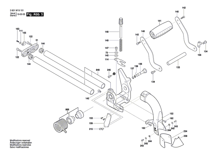 New Genuine Bosch 1609B04108 Pivot Shaft