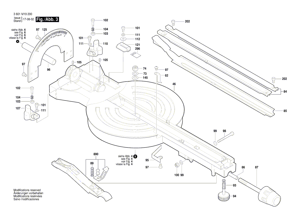 New Genuine Bosch 1609B04123 Pivot