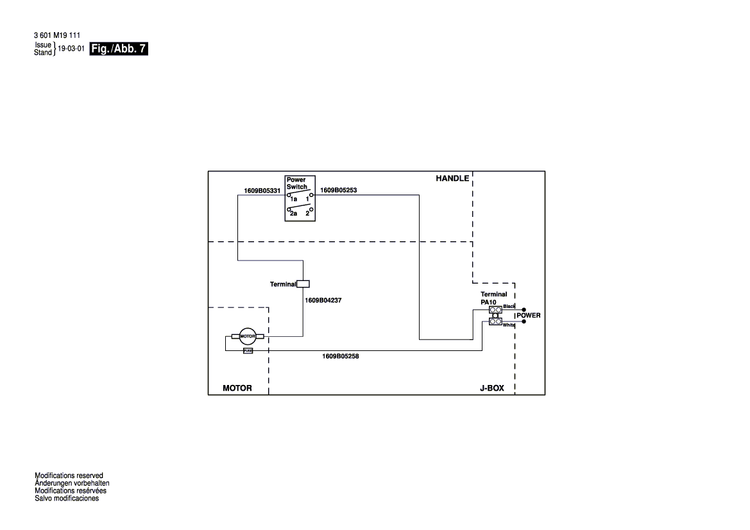 New Genuine Bosch 1609B04192 Warning Label