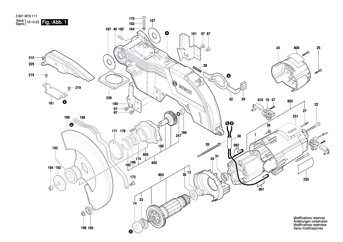 New Genuine Bosch 1609B04192 Warning Label