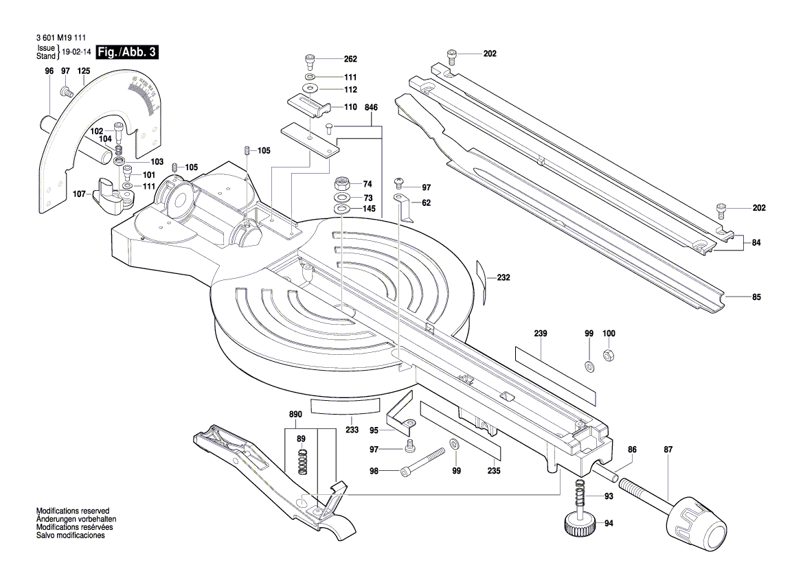 New Genuine Bosch 1609B04193 Warning Label