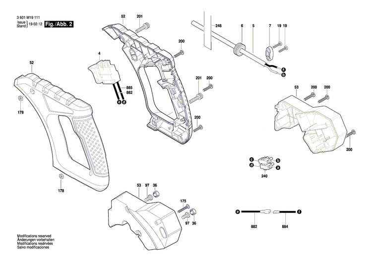 New Genuine Bosch 1609B04195 Warning Label