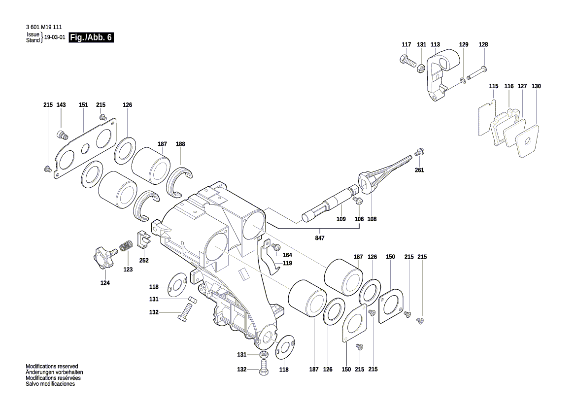 New Genuine Bosch 1609B04195 Warning Label