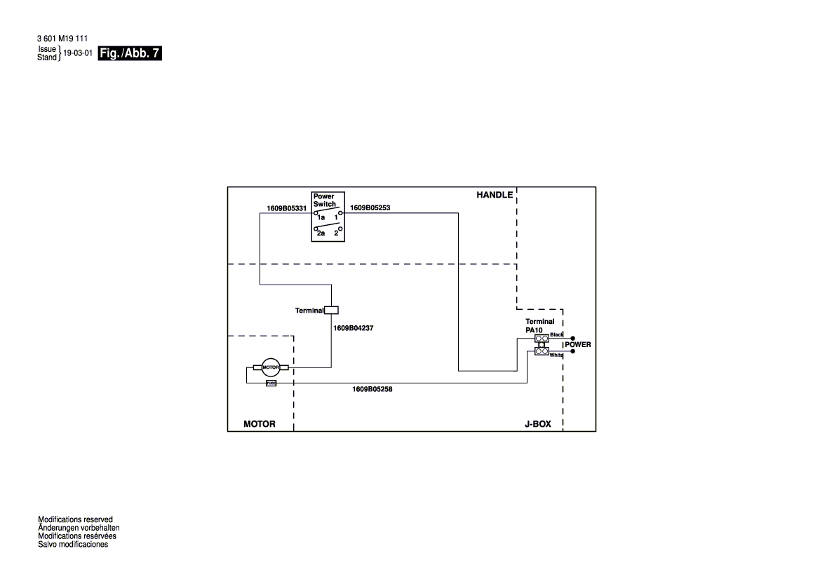 New Genuine Bosch 1609B04195 Warning Label