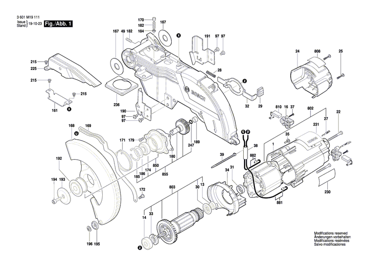 New Genuine Bosch 1609B04195 Warning Label