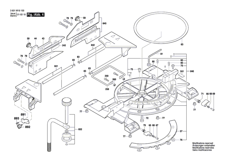 New Genuine Bosch 1609B04207 Nut