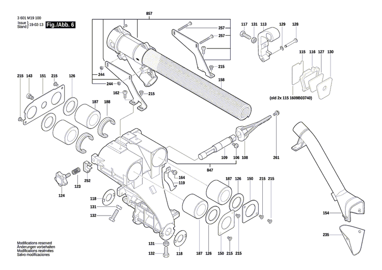New Genuine Bosch 1609B04207 Nut
