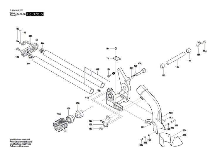 New Genuine Bosch 1609B04244 Stop Plate