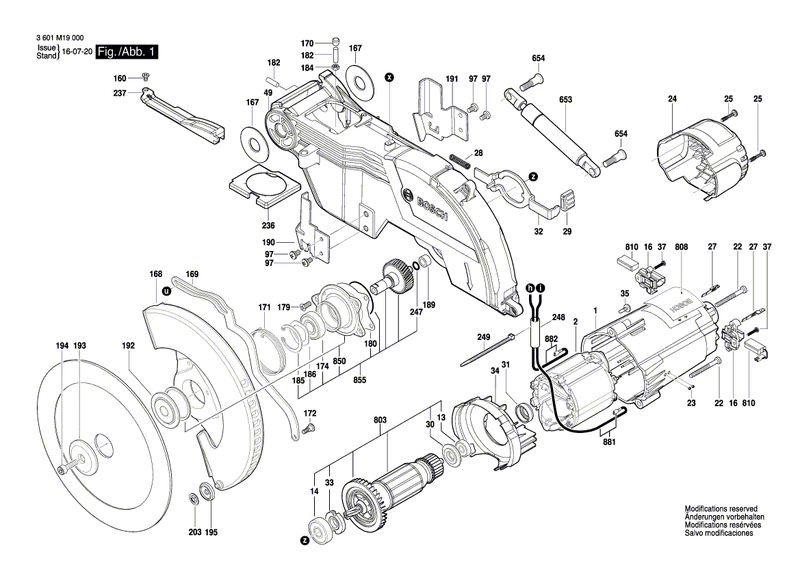 New Genuine Bosch 1609B04244 Stop Plate
