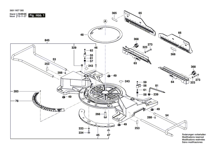 New Genuine Bosch 1609B04264 Support Plate
