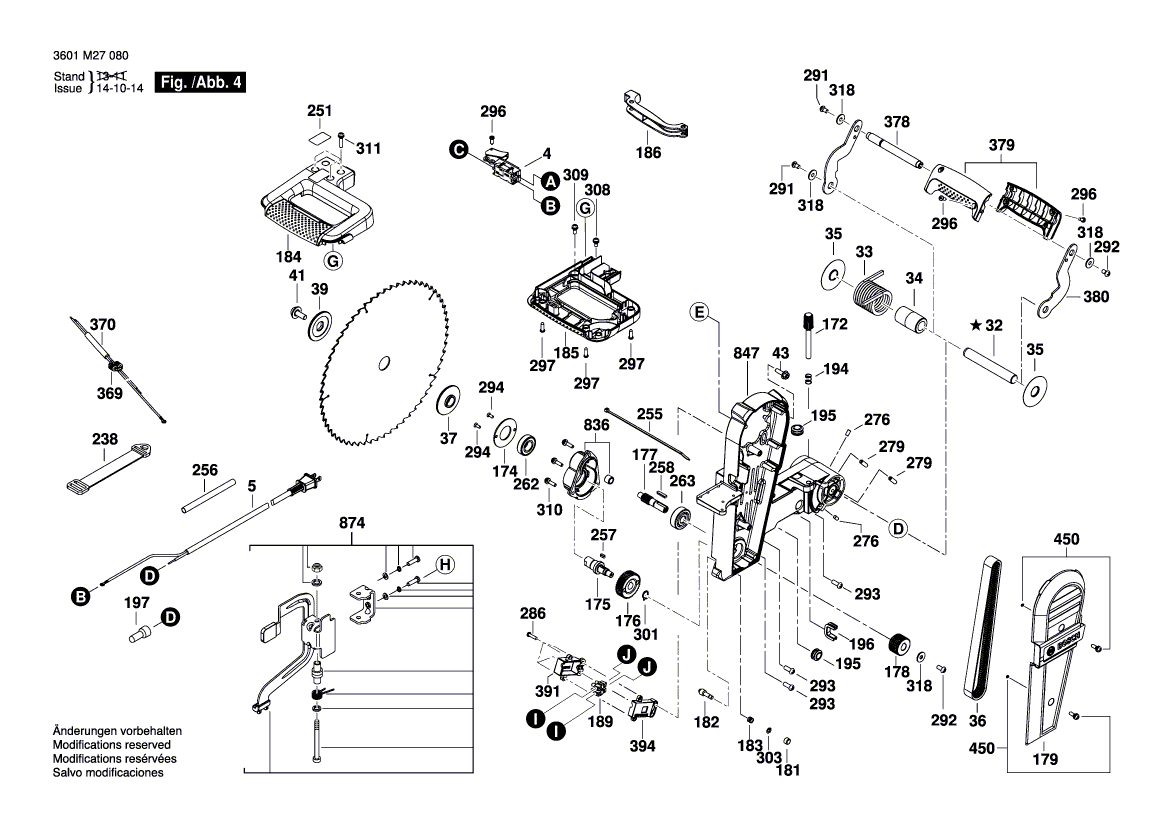 New Genuine Bosch 1609B04379 Locking Lever