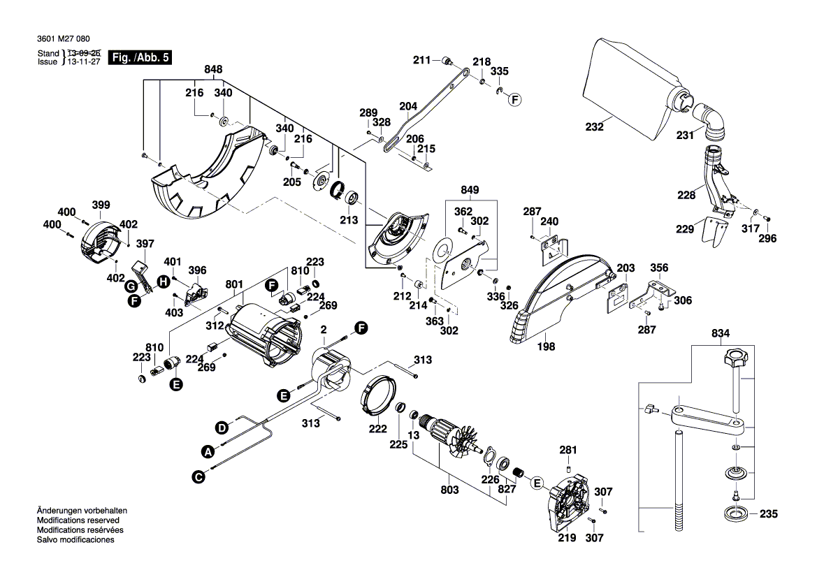New Genuine Bosch 1609B04379 Locking Lever