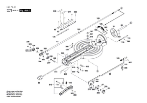 New Genuine Bosch 1609B04464 Mitre Fence